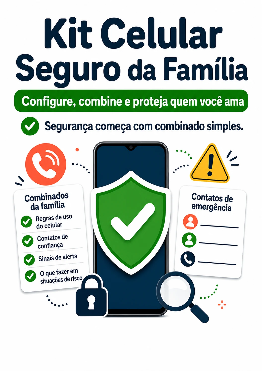 Kit Celular Seguro da Família para reduzir golpes a quase zero
